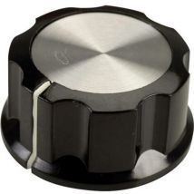 Tête de bouton rotatif SCI RN-99C(6.4mm) noir, blanc (ø x h) 33 mm x 16 mm 1 pc(s) Y717541