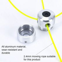 Tête de débroussailleuse en aluminium Tête de débroussailleuse universelle Tête de débroussailleuse avec 4 têtes de débroussailleuse en nylon Bobine