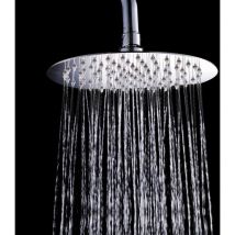 Mowze - Tête de Douche Acier Inoxydable 304 Pommeau de Douche Economie d'Eau et Haute Pression pour Salle de Bain (30cm Rond)