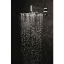 Drop - Tête de Douche Carrée Plate soffione flat 300 Inox