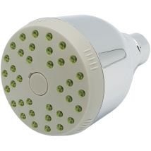 Douche de tête – Chrome – Économie d'eau – Ronde – Raccord 1/2" – Débit 9 l/min – Tête pivotante