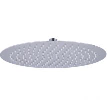 Eurosanit - Cabezal de ducha de acero inoxidable cromado extra plano by 300 milímetros