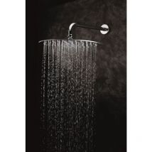 Drop - Tête de Douche Ronde Plate soffione flat 400 Inox