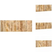 Tête de lit 140 cm bois de manguier brut massif - Tête De Lit - Têtes De Lit - Panneau De Tête De Lit - Tête De Lit En Bois