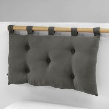 Doulito - Tête de lit 5 boutons avec passants Gaze de coton 50 x 80 cm