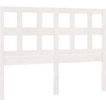 Décoshop26 - Tête de lit accessoire couchage chambre à coucher meuble 145,5 x 4 x 100 cm bois de pin blanc TDL0203872