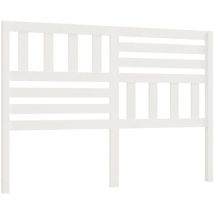 Décoshop26 - Tête de lit accessoire couchage chambre à coucher meuble 166 x 4 x 100 cm bois de pin blanc TDL0203792
