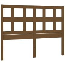 Décoshop26 - Tête de lit accessoire couchage chambre à coucher meuble 205,5 x 4 x 100 cm bois massif marron clair TDL0202890