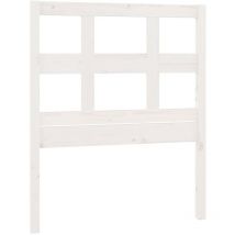 Décoshop26 - Tête de lit accessoire couchage chambre à coucher meuble 95,5 x 4 x 100 cm bois blanc TDL0203666