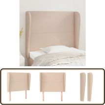 Tête de lit avec oreilles Cappuccino 83x23x118/128cm Similicuir - Tête De Lit - Tête De Lit Capitonnée - Tête De Lit Rembourrée - Tête De Lit Moderne