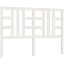 Tête de lit Blanc 146x4x100 cm Bois massif de pin vidaXL