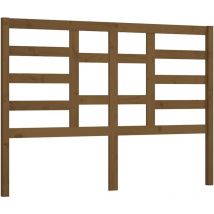 Jinlefu - Tête de lit Marron miel 126x4x104 cm Bois massif de pin vidaXL