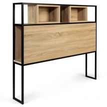 Idmarket - Tête de lit Detroit - 145 cm - Design industriel - Naturel