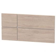 Muebles Pitarch - Tête de lit Elsa, panneau de particules et mélamine haute densité, Chêne Aurora, 100 cm