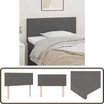 Tête de lit Gris 80x5x78/88 cm Similicuir - Tête De Lit - Tête De Lit Rembourrée - Tête De Lit Moderne - Tête De Lit Grise - Literie