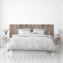 Mega Decor - Cabecero Cama pvc Decorativo Económico Textura Madera Roble Tostada con Vetas Varios Tamaños (200 cm x 60 cm)