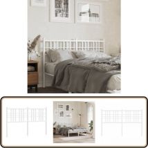 Tête de lit métal blanc 120 cm - Tête De Lit - Literie - Meuble De Chambre - Tête De Lit Blanche - Tête De Lit Métal