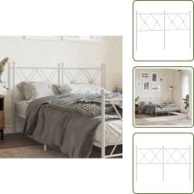 Tête de lit métal blanc 137 cm - Tête De Lit - Tête De Lit Métal - Tête De Lit Blanche - Literie - Meuble De Chambre