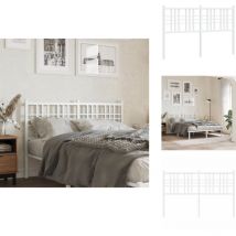 Tête de lit métal blanc 140 cm - Tête De Lit - Tête De Lit Métal - Tête De Lit Blanche - Literie - Meuble De Chambre