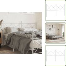 Tête de lit métal blanc 150 cm - Tête De Lit - Literie - Meuble De Chambre - Tête De Lit Blanche - Tête De Lit Métal