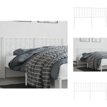 Tête de lit métal blanc 160 cm - Tête De Lit - Literie - Meuble De Chambre - Literie Blanche - Tête De Lit Métal