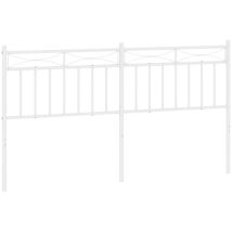 Tête de lit métal blanc 160 cm