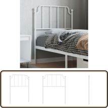 Tête de lit métal blanc 75 cm - Tête De Lit - Literie - Meuble De Chambre - Tête De Lit Blanche - Tête De Lit Metallique