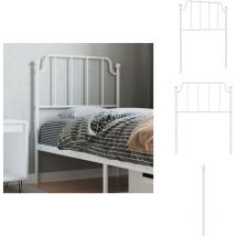 Tête de lit métal blanc 75 cm - Tête De Lit - Literie - Meuble De Chambre - Tête De Lit Blanche - Tête De Lit Metallique
