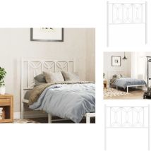 Tête de lit métal blanc 80 cm - Tête De Lit - Lit Simple - Tête De Lit Blanche - Meuble De Chambre - Décoration Chambre