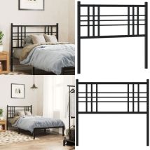 Tête de lit métal noir 107 cm - Tête De Lit - Tête De Lit Métal - Tête De Lit Noire - Literie - Meuble Chambre - Home & Living