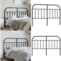 Tête de lit métal noir 140 cm - tête de lit - têtes de lit - Home & Living - Noir