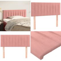 Tête de lit Rose 80x5x78/88 cm Velours - Tête De Lit - Literie - Meuble Chambre - Décoration Chambre - Velours - Home & Living