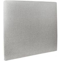 Sommeil De Plomb - Tete de lit Tapissée Bouclette Gris l 140 cm - Ep 10 cm rembourré