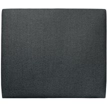 Sommeil De Plomb - Tete de lit Tapissée Bouclette Noir l 150 cm - Ep 10 cm rembourré