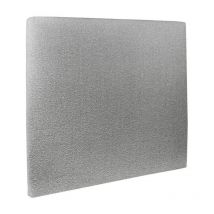 Sommeil De Plomb - Tete de lit Tapissée Bouclette Gris l 150 cm - Ep 10 cm rembourré