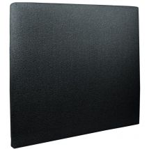 Sommeil De Plomb - Tete de lit Tapissée Bouclette Noir l 140 cm - Ep 10 cm rembourré
