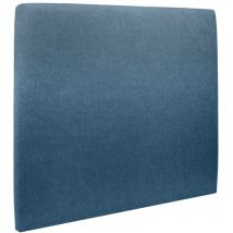Sommeil De Plomb - Tete de lit Tapissée Tissu Bleu l 140 cm - Ep 10 cm rembourré