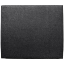 Sommeil De Plomb - Tete de lit Tapissée Tissu Noir l 150 cm - Ep 10 cm rembourré