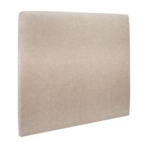 Tete de lit Tapissée Tissu Beige brun L 150 cm - Ep 10 cm rembourré