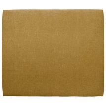Sommeil De Plomb - Tete de lit Tapissée Tissu Jaune l 135 cm - Ep 10 cm rembourré