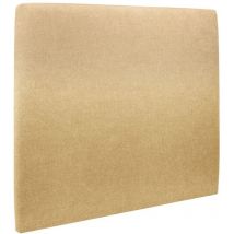 Tete de lit Tapissée Tissu Jaune L 160 cm - Ep 10 cm rembourré