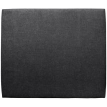 Sommeil De Plomb - Tete de lit Tapissée Tissu Noir l 140 cm - Ep 10 cm rembourré