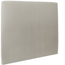Sommeil De Plomb - Tete de lit Tapissée Velours Taupe l 140 cm - Ep 10 cm rembourré
