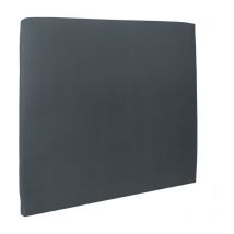 Tete de lit Tapissée Velours Gris anthracite L 160 cm - Ep 10 cm rembourré