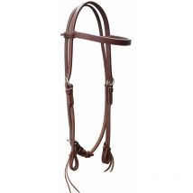 Tête de lit Western Triple S en cuir américain gras avec fermeture à boucles et lacets en acier inoxydable