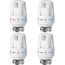 Ensoleille - tête de thermostat de radiateur trv M30 x 1,5, vanne thermostatique de radiateur, vannes de radiateur de radiateur pour système de