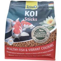 Aliment complet flottant Koï stick 4 litres , 650 g pour carpes koï de bassin Tetra