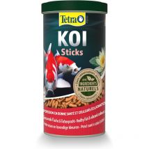 Aliment complet flottant Koï stick 1 litre , 140 g pour carpes koï de bassin Tetra