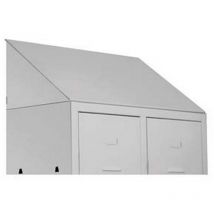 Tetto inclinato per armadio sporco/pulito - 2 ante, CM.68,5X50