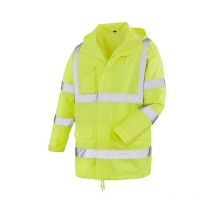 4101 Warnschutz-Regenjacke barrie Gr. l leuchtgelb Wasserdichte - Texxor